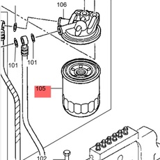 EK-1006 топливный Фильтр FF5089, XJAF-00489 - Hyundai, Doosan, Kixx запчасти, масла, смазки, антифриз, фильтры для спецтехники