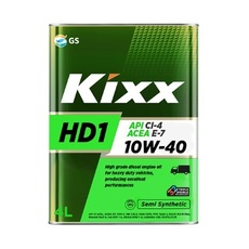 Масло моторное Kixx HD1 CI-4/E7  10W-40 /4л мет. - Hyundai, Doosan, Kixx запчасти, масла, смазки, антифриз, фильтры для спецтехники