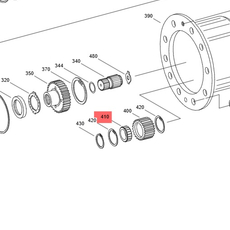 ZGAQ-07558 Подшипник - Hyundai, Doosan, Kixx запчасти, масла, смазки, антифриз, фильтры для спецтехники