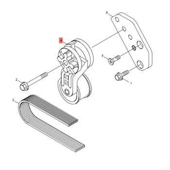 Ролик натяжной 3978022/3937553 - Hyundai, Doosan, Kixx запчасти, масла, смазки, антифриз, фильтры для спецтехники