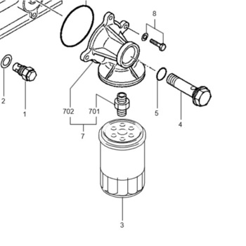 EK-2030 масляный Фильтр (4183853, LF3643, P550422, XJAF-00718) - Hyundai, Doosan, Kixx запчасти, масла, смазки, антифриз, фильтры для спецтехники