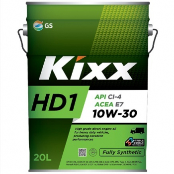 Масло моторное Kixx HD1 CI-4 10W-30 /20л синт. - Hyundai, Doosan, Kixx запчасти, масла, смазки, антифриз, фильтры для спецтехники