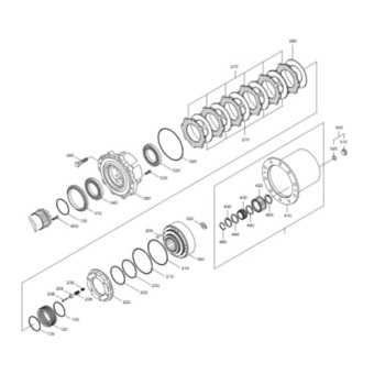 Ремкомплект бортового редуктора R170/R210-9S - Hyundai, Doosan, Kixx запчасти, масла, смазки, антифриз, фильтры для спецтехники