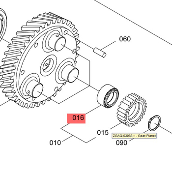 ZGAQ-02038 Подшипник - Hyundai, Doosan, Kixx запчасти, масла, смазки, антифриз, фильтры для спецтехники