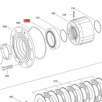 ZGAQ-07700 / 0750-117-167 Подшипник - Hyundai, Doosan, Kixx запчасти, масла, смазки, антифриз, фильтры для спецтехники